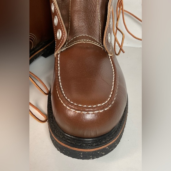 Vintage Thom McAn Moc Toe Boots | Insulated | Safety Toe | 1960s | Men’s 9 E main image 11